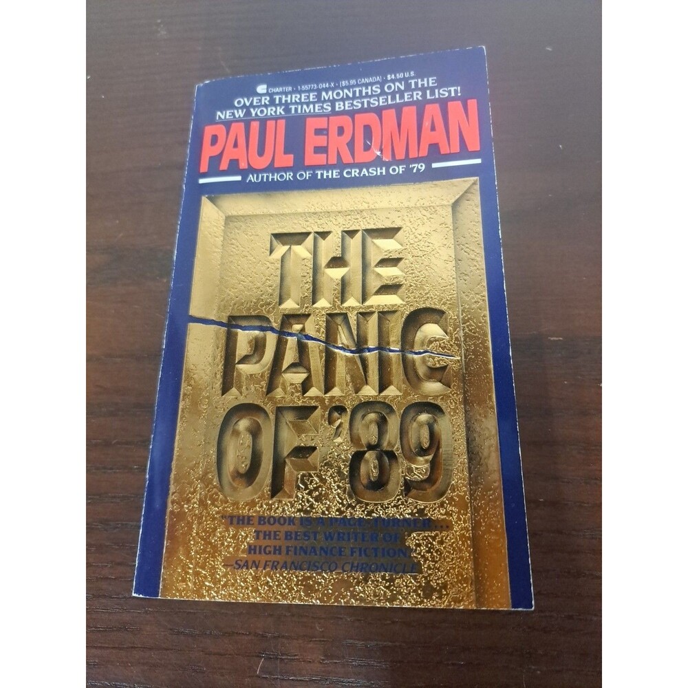 1988 The Panic Of '89 By Paul Erdman Charter Edition Paperback Book